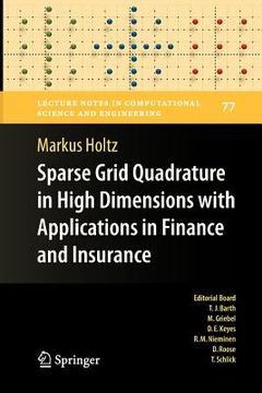 portada sparse grid quadrature in high dimensions with applications in finance and insurance (en Inglés)