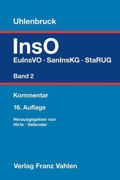 portada Insolvenzordnung Band 2: Euinsvo, Saninskg (Früher Covinsag), Starug (en Alemán)