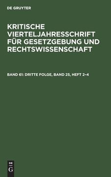 portada Dritte Folge, Band 25, Heft 2-4 (German Edition) [Hardcover ] (en Alemán)