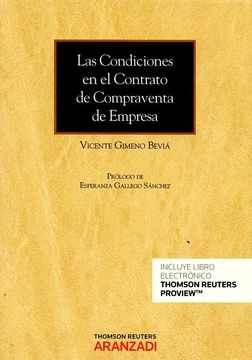 portada Las Condiciones en el Contrato de Compraventa de Empresa (Papel + E-Book) (Monografía) (in Spanish)