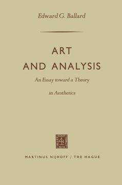 portada Art and Analysis: An Essay toward a Theory in Aesthetics