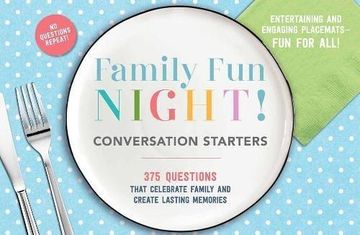 portada Family fun Night Conversation Starters Placemats (en Inglés)