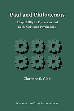 portada paul and philodemus: adaptability in epicurean and early christian psychagogy (en Inglés)