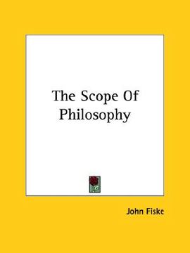 portada the scope of philosophy (en Inglés)