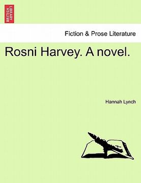 portada rosni harvey. a novel. (en Inglés)