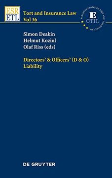 portada Directors & Officers (d & o) Liability (Tort and Insurance Law) (in English)