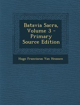 portada Batavia Sacra, Volume 3