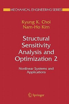 portada structural sensitivity analysis and optimization 2: nonlinear systems and applications (en Inglés)