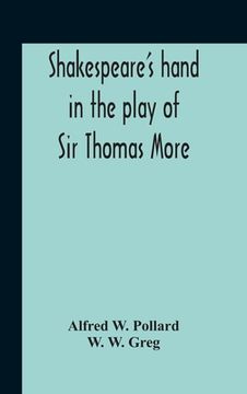 portada Shakespeare'S Hand In The Play Of Sir Thomas More 