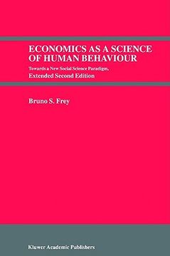 portada economics as a science of human behaviour: towards a new social science paradigm (en Inglés)