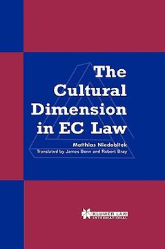 portada the cultural dimension in ec law (en Inglés)