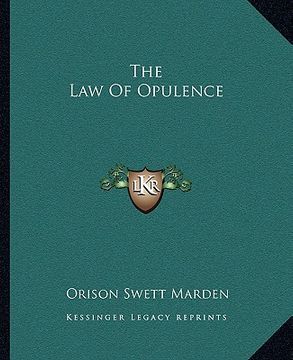 portada the law of opulence (en Inglés)