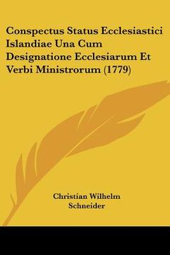 portada conspectus status ecclesiastici islandiae una cum designatione ecclesiarum et verbi ministrorum (1779) (in English)