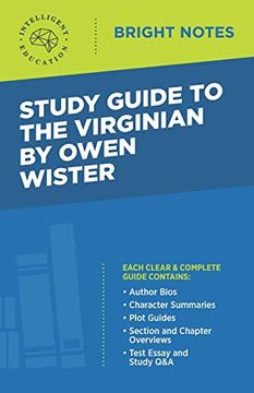 portada Study Guide to the Virginian by Owen Wister (Bright Notes) (en Inglés)