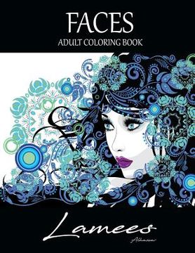 portada Faces Adult Coloring Book: Adult Coloring Book (in English)
