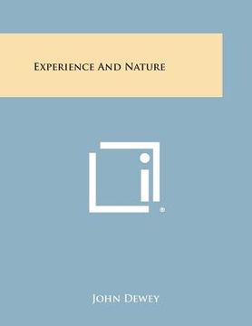 portada Experience and Nature (en Inglés)