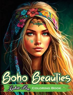 portada Boho Beauties Coloring Book: Relax and Unleash Your Creativity with Boho Beauties Coloring Book (in English)