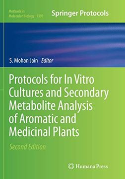 portada Protocols for in Vitro Cultures and Secondary Metabolite Analysis of Aromatic and Medicinal Plants, Second Edition (en Inglés)