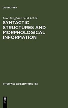 portada Syntactic Structures and Morphological Information (en Inglés)