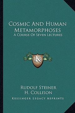portada cosmic and human metamorphoses: a course of seven lectures (en Inglés)