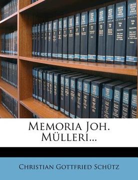 portada Memoria Joh. Mulleri... (en Latin)