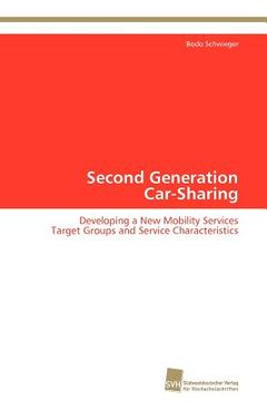 portada second generation car-sharing (en Inglés)