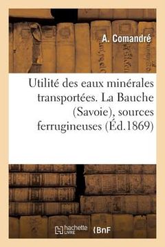 portada Utilité Des Eaux Minérales Transportées. La Bauche Savoie, Sources Ferrugineuses (in French)