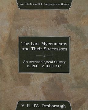 portada the last mycenaeans and their successors (en Inglés)