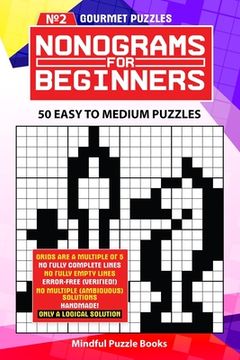 portada Nonograms for Beginners 2: 50 Easy to Medium Puzzles (en Inglés)