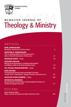 portada McMaster Journal of Theology and Ministry: Volume 21, 2019-2020 (en Inglés)