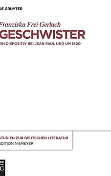 portada Geschwister (Studien zur Deutschen Literatur) (in German)