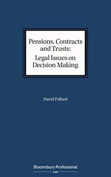 portada Pensions, Contracts and Trusts: Legal Issues on Decision Making (in English)