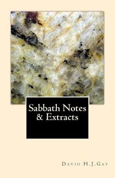portada Sabbath Notes & Extracts (en Inglés)