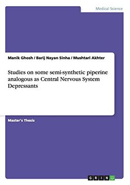 portada Studies on some semi-synthetic piperine analogous as Central Nervous System Depressants