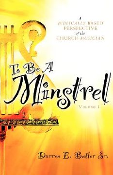 portada to be a minstrel (in English)