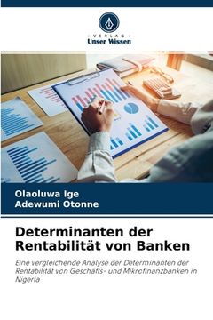 portada Determinanten der Rentabilität von Banken (in German)