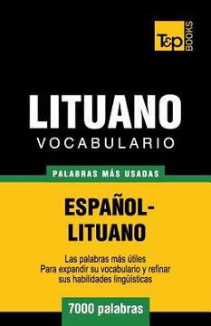 portada Vocabulario español-lituano - 7000 palabras más usadas