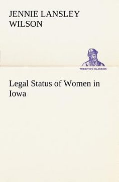 portada legal status of women in iowa (en Inglés)