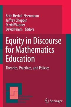 portada Equity in Discourse for Mathematics Education: Theories, Practices, and Policies (en Inglés)