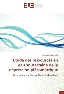 portada Etude des ressources en eau souterraine de la dépression piézométrique: De la plaine du Gondo, Mali / Burkina Faso