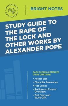 portada Study Guide to the Rape of the Lock and Other Works by Alexander Pope (en Inglés)