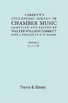 portada cobbett's cyclopedic survey of chamber music. vol.2 (l-z). (facsimile of first edition). (en Inglés)