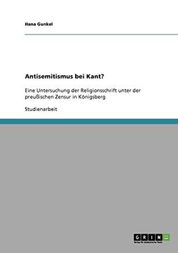 portada Antisemitismus bei Kant?