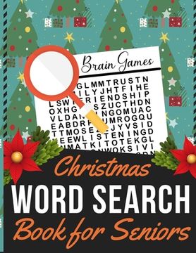portada Christmas Word Search Book for Seniors: Holiday themed word search puzzle book Puzzle Gift for Word Puzzle Lover Brain Exercise Game
