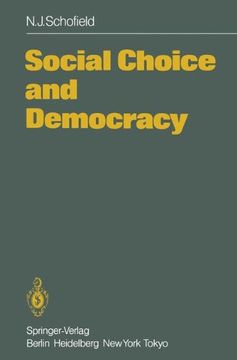 portada social choice and democracy (en Inglés)