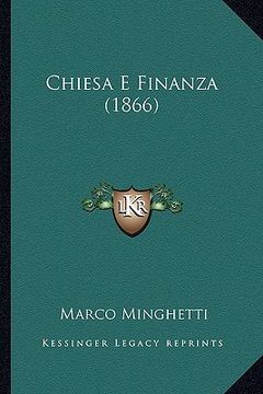 portada Chiesa E Finanza (1866) (en Italiano)