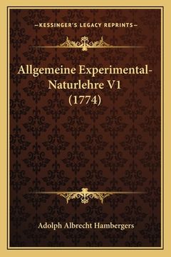 portada Allgemeine Experimental-Naturlehre V1 (1774) (en Alemán)