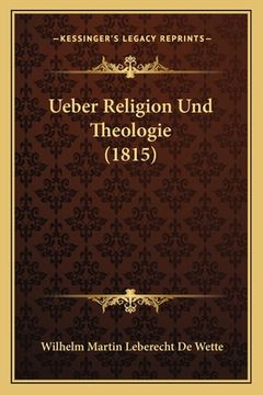 portada Ueber Religion Und Theologie (1815) (en Alemán)