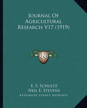 portada journal of agricultural research v17 (1919) (en Inglés)