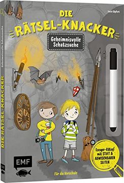 portada Die Rätsel-Knacker? Geheimnisvolle Schatzsuche (Buch mit Abwischbarem Stift): Escape-Rätsel für die Vorschule (en Alemán)